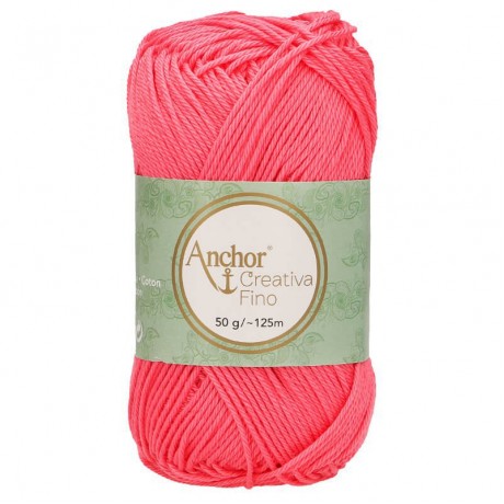 Novelo de Linha Creativa Fino nº 4, cor 256 rosa